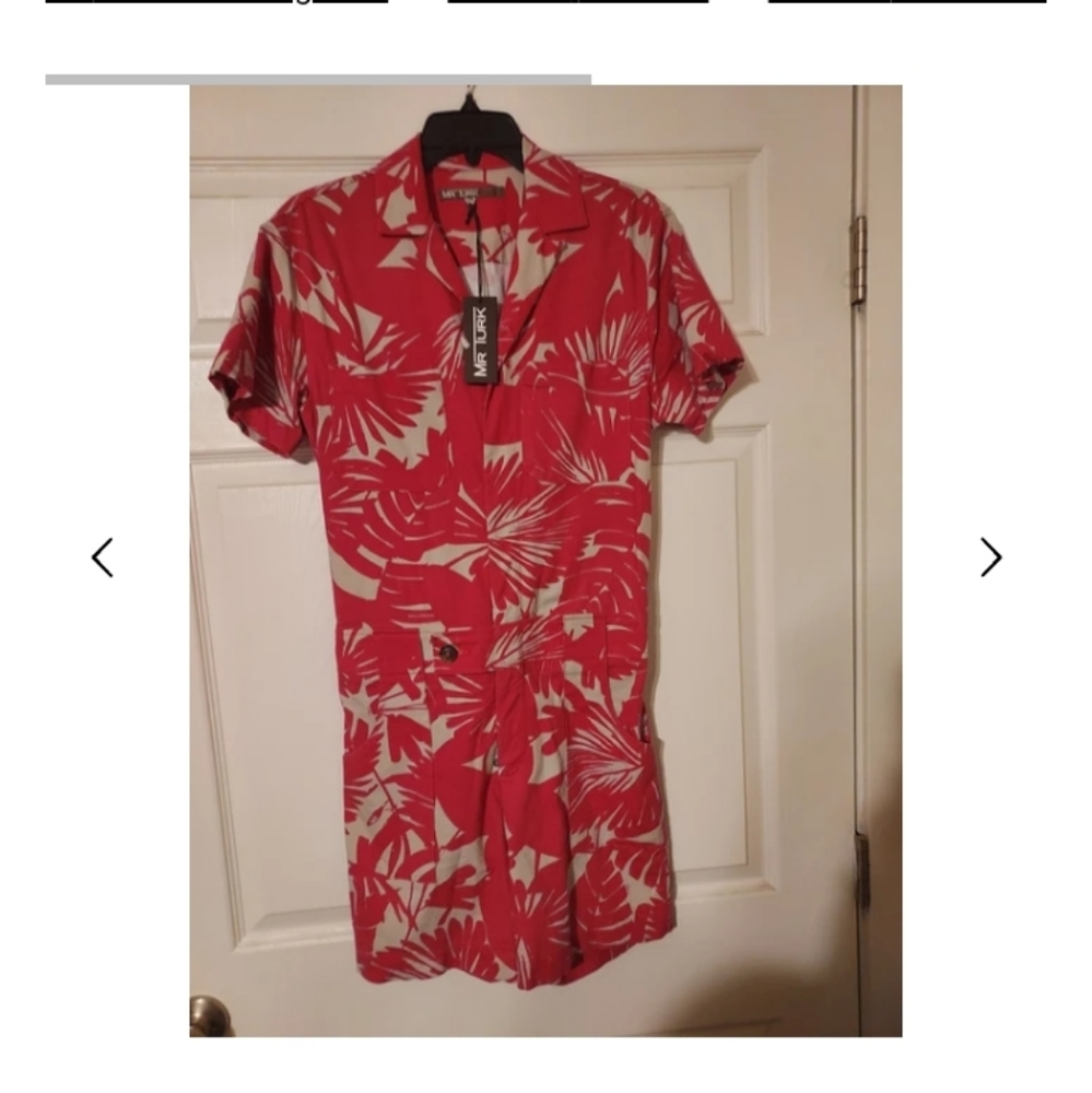Mr Turk Palm Print Jumpsuit